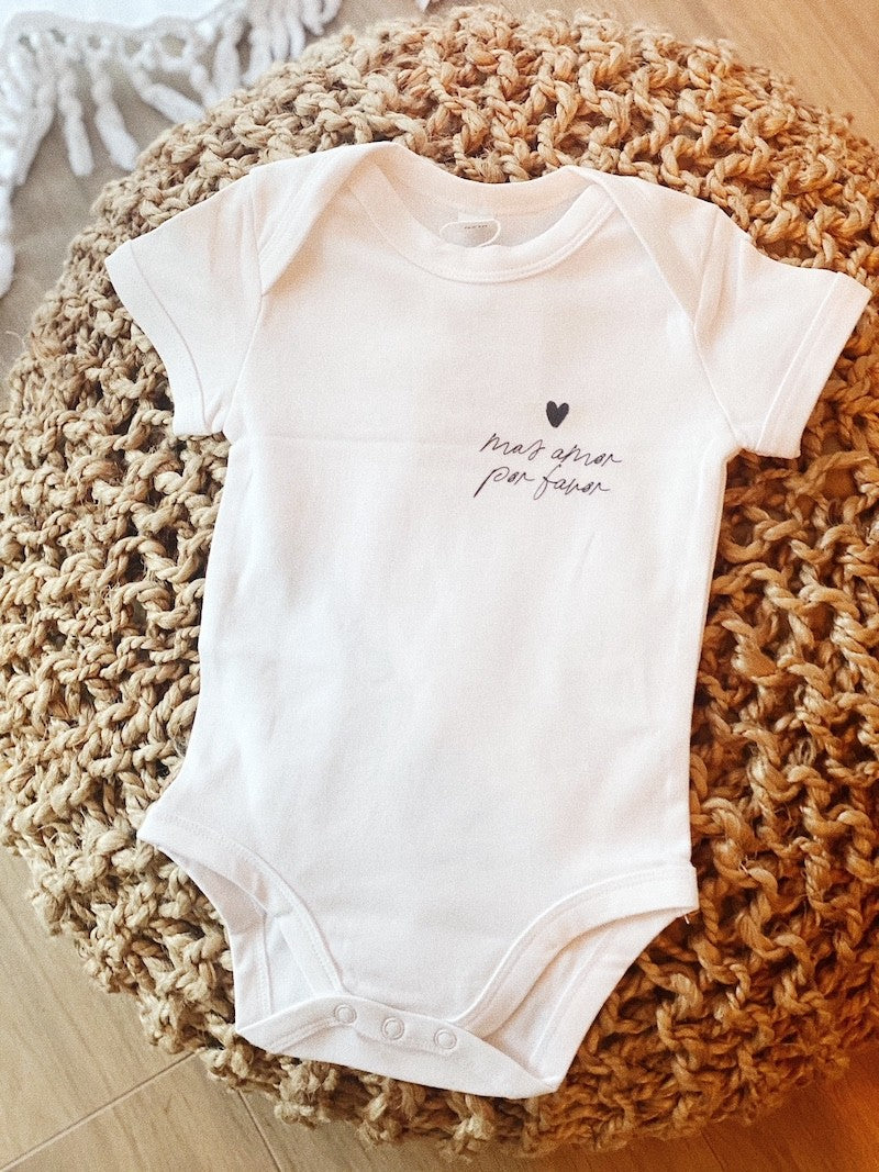 Body bébé Mas amor por favor - coton bio