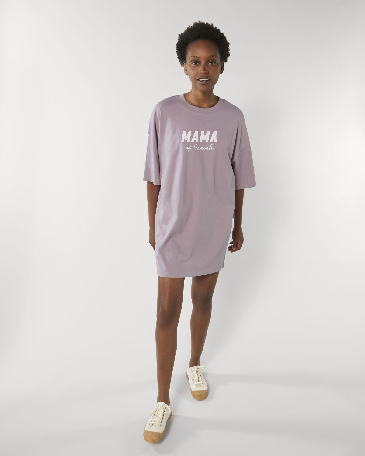 Robe T-shirt Noire PersonnalisĂ©e "MAMA" â Confort & Style pour Toutes les Mamans