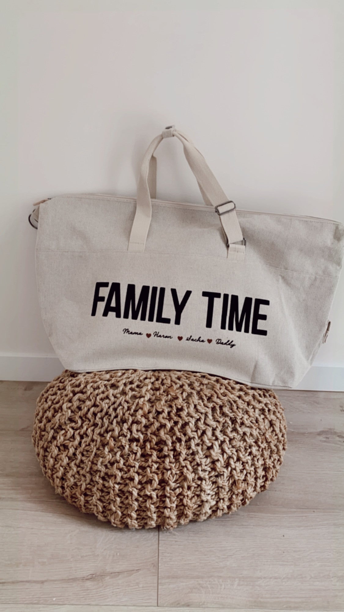 Grand sac de voyage personnalisable FAMILY TIME