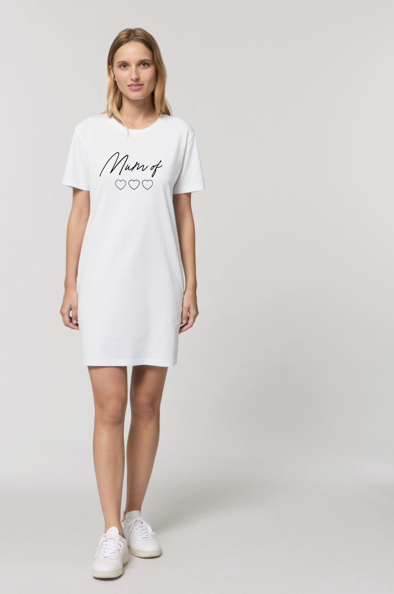 Robe t-shirt blanche mum of... à personnaliser