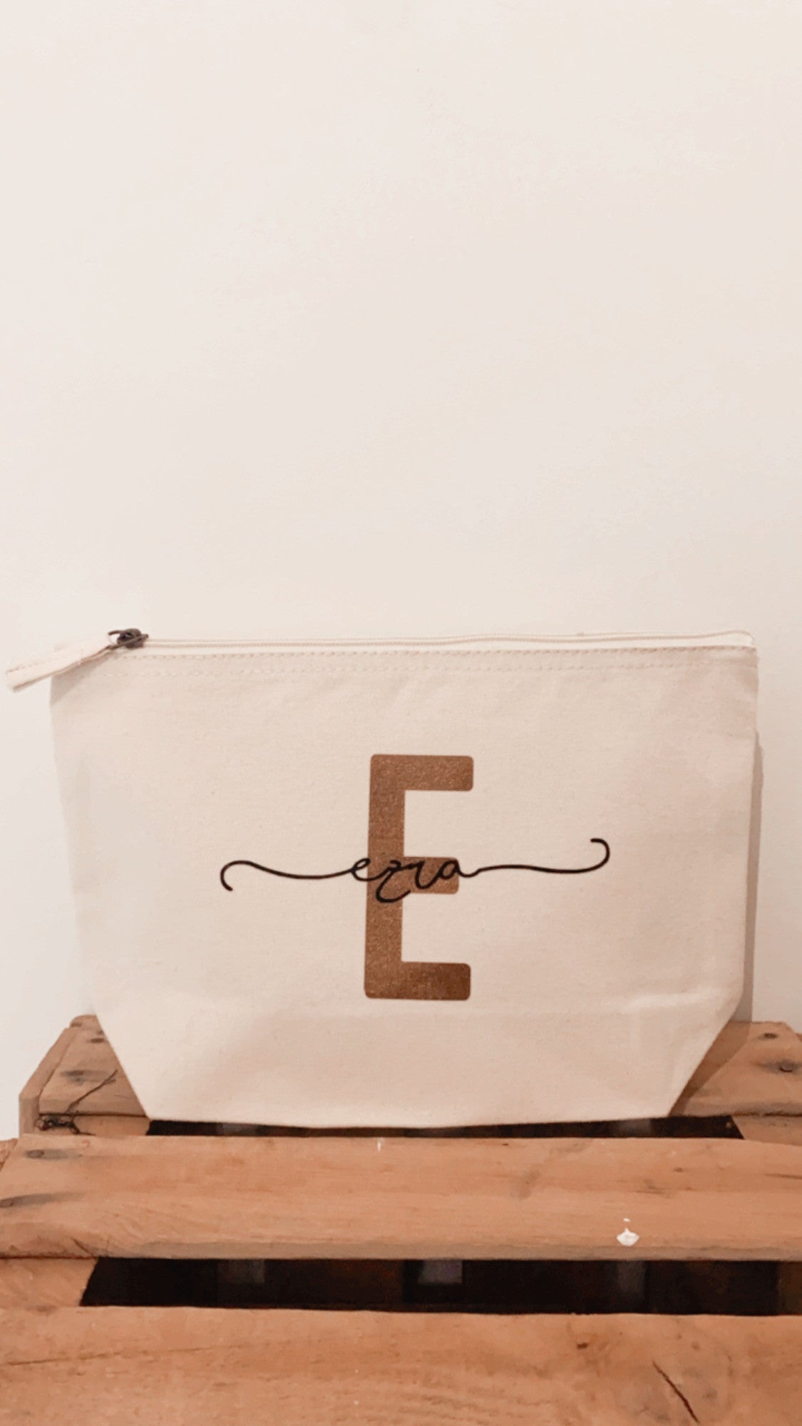 Pochette, trousse personnalisée signature