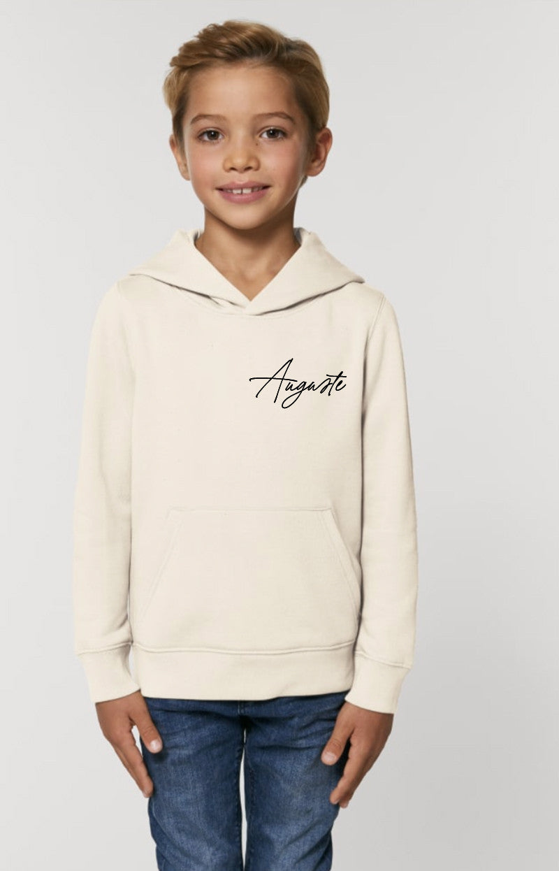 Sweat enfant à capuche personnalisé cœur