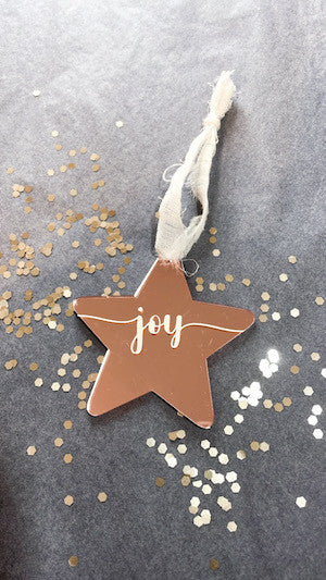 Etoile de Noël personnalisable