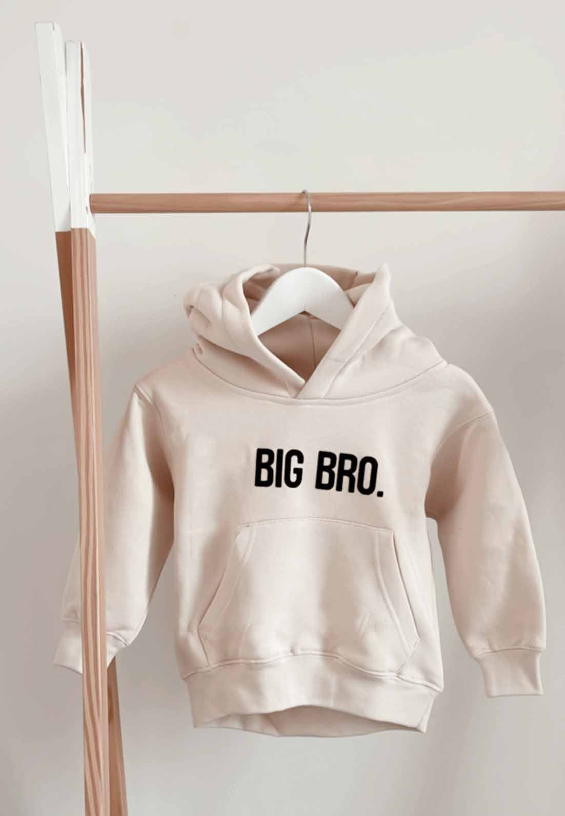 Sweat à capuche enfant personnalisé grand frere grande soeur