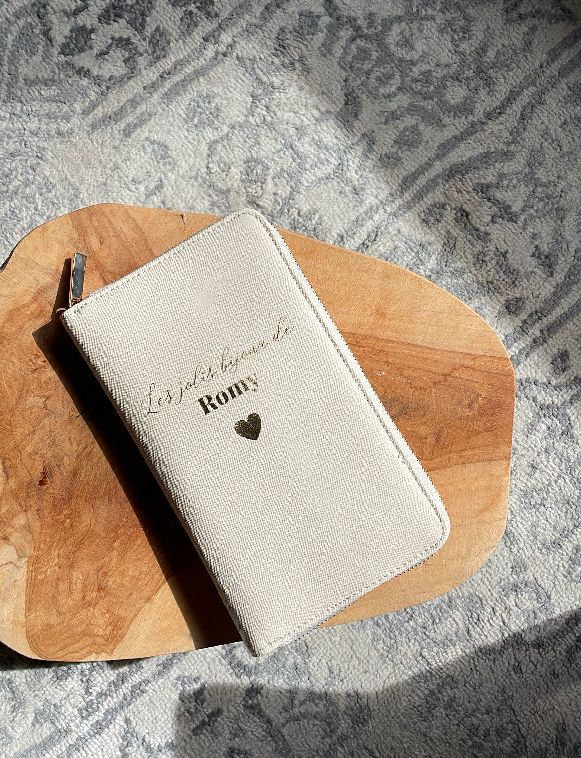 Pochette pour bijoux personnalisée
