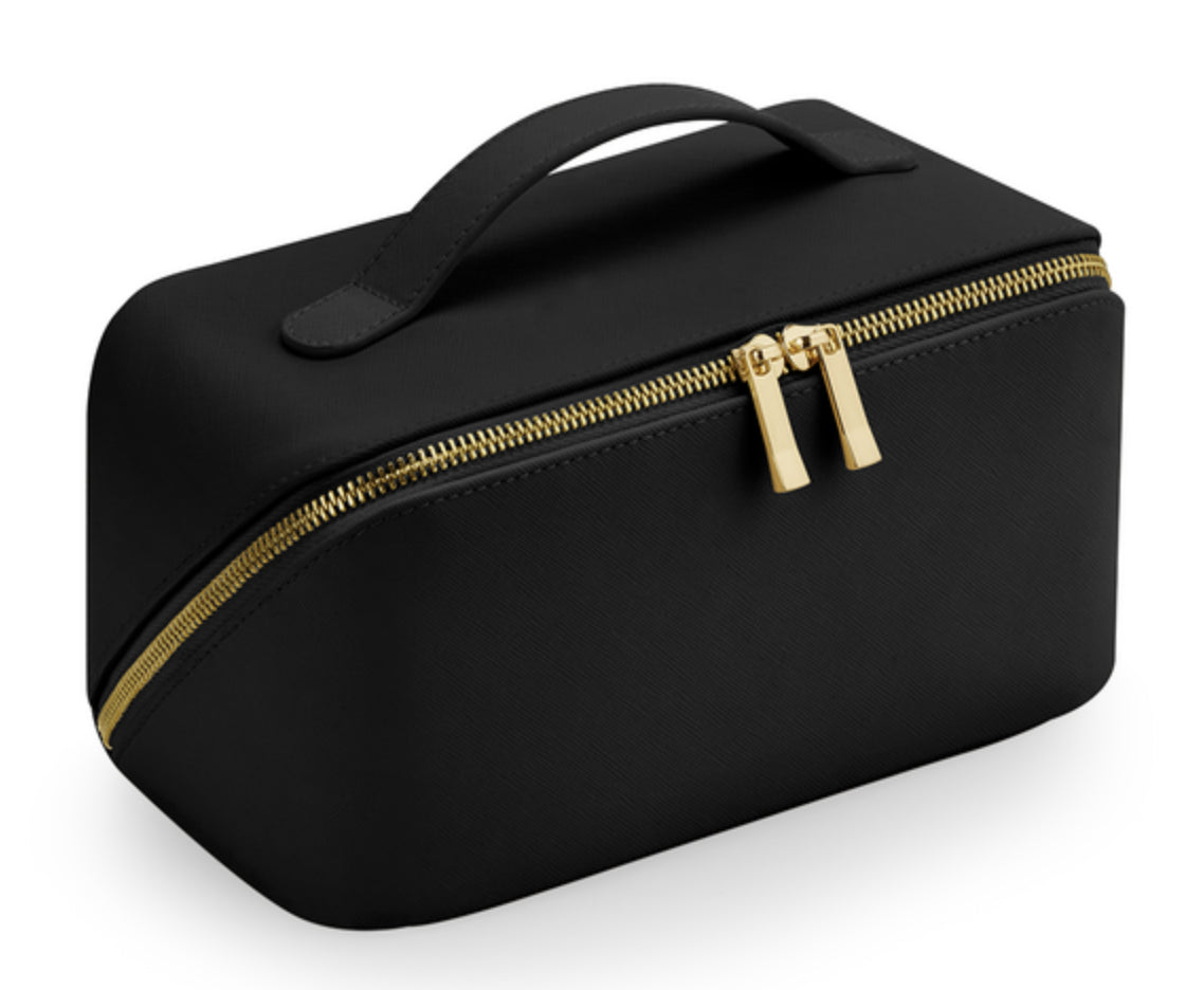 Trousse de beauté personnalisée en simili-cuir - Cadeau chic et pratique