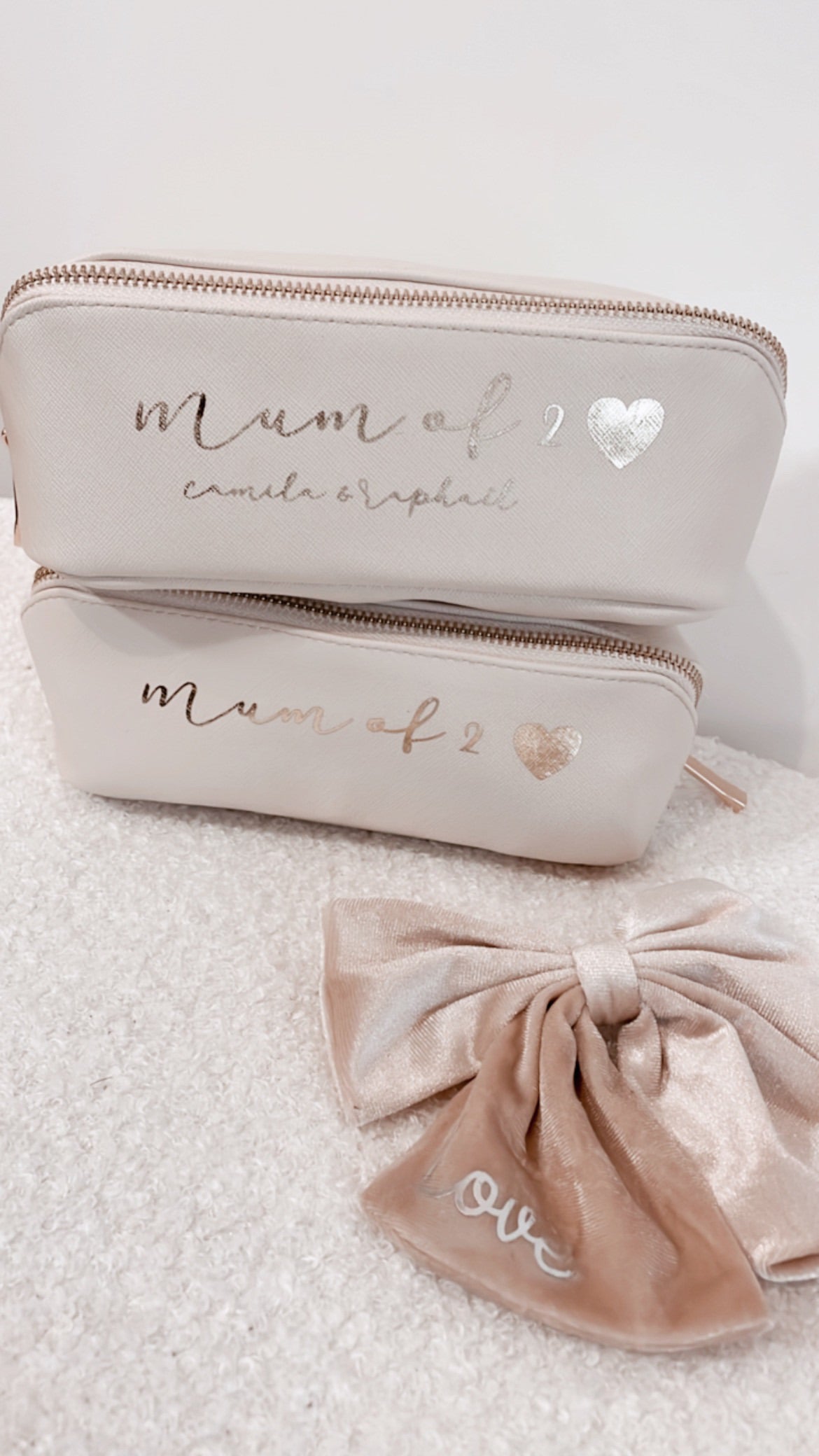 Trousse de beauté personnalisée en simili-cuir - Cadeau chic et pratique