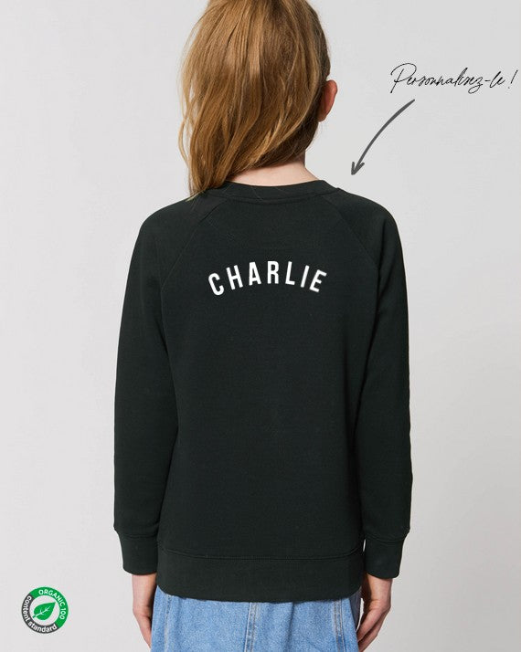 Sweat enfant personnalisable unisexe fratrie