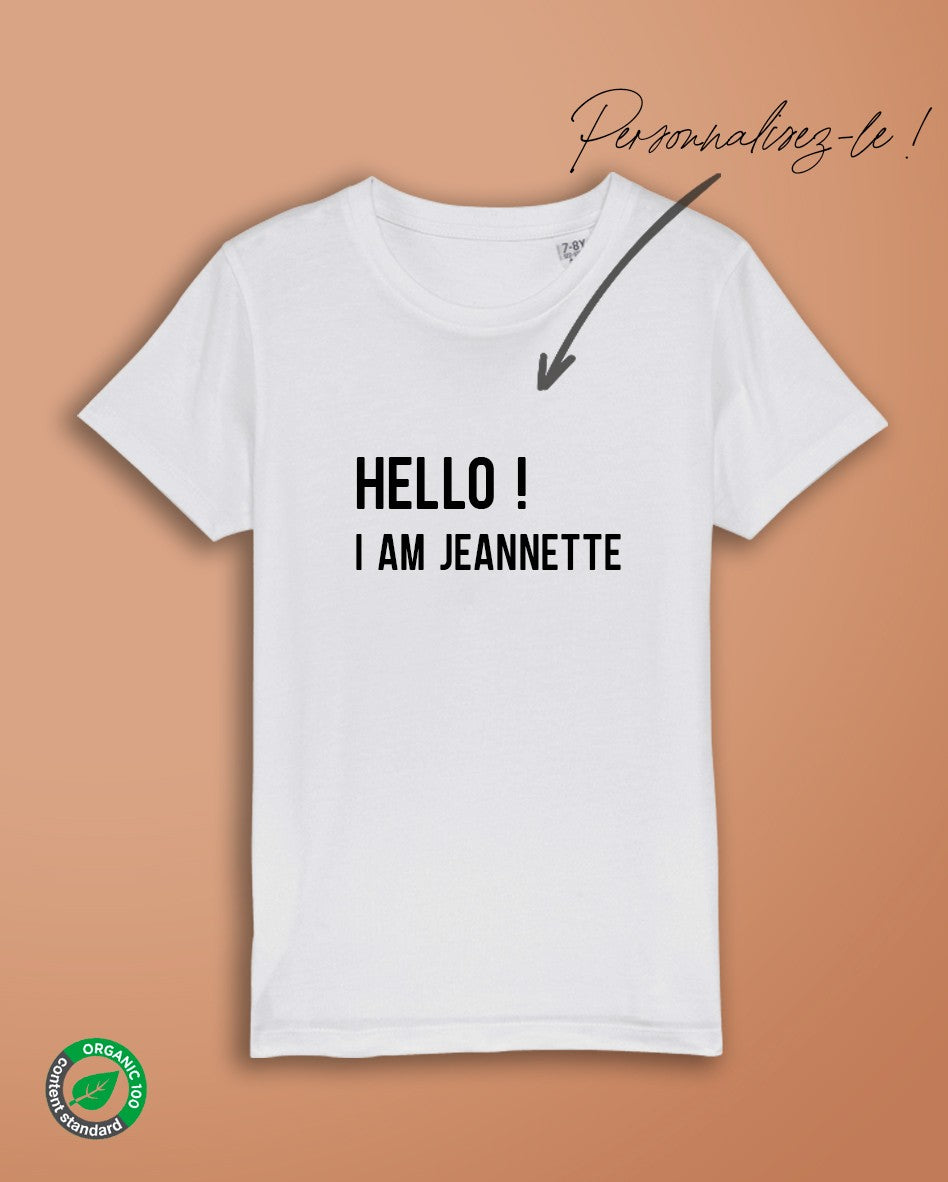 Hello I am - T-Shirt kids bio