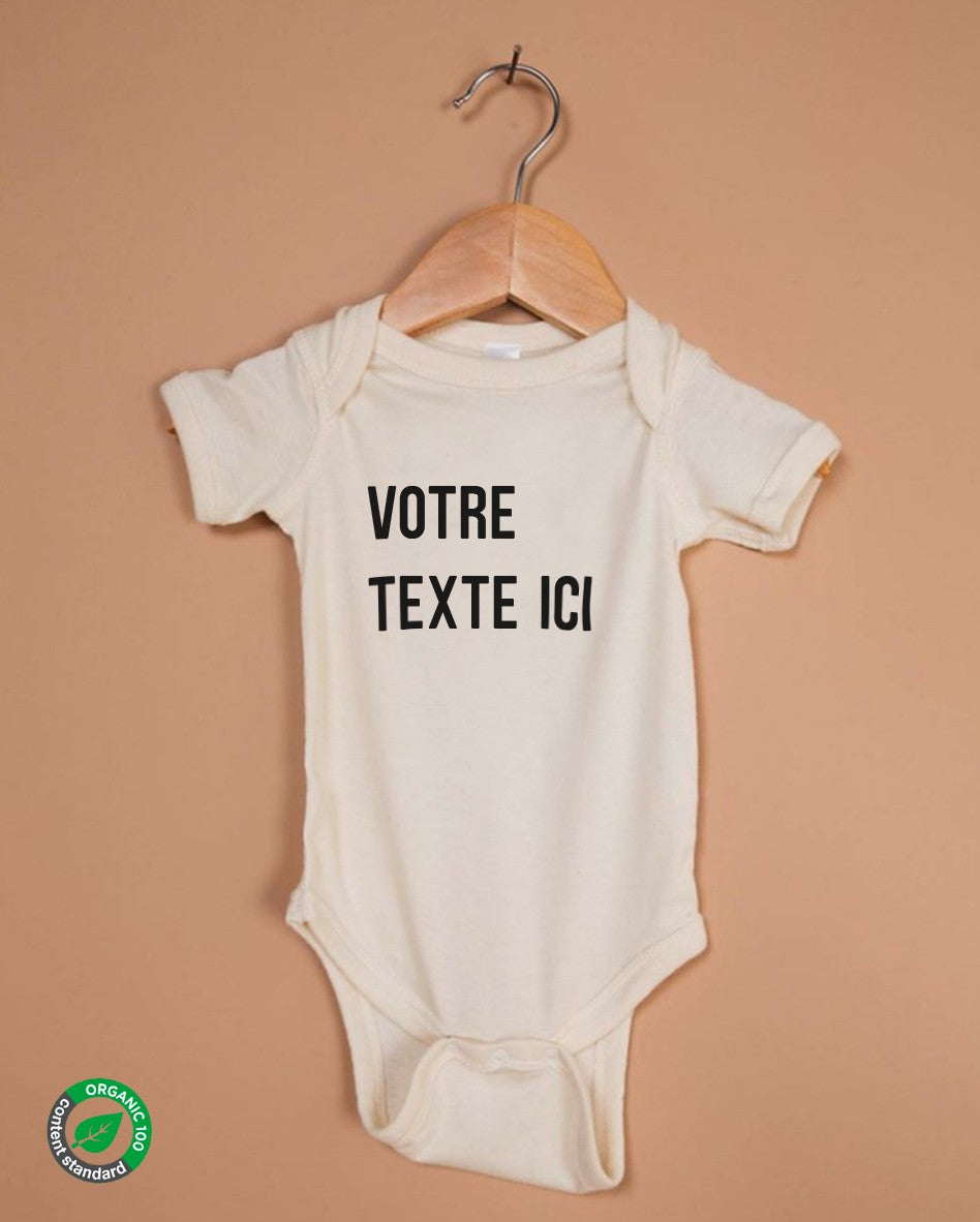 Texte libre - Body en coton bio