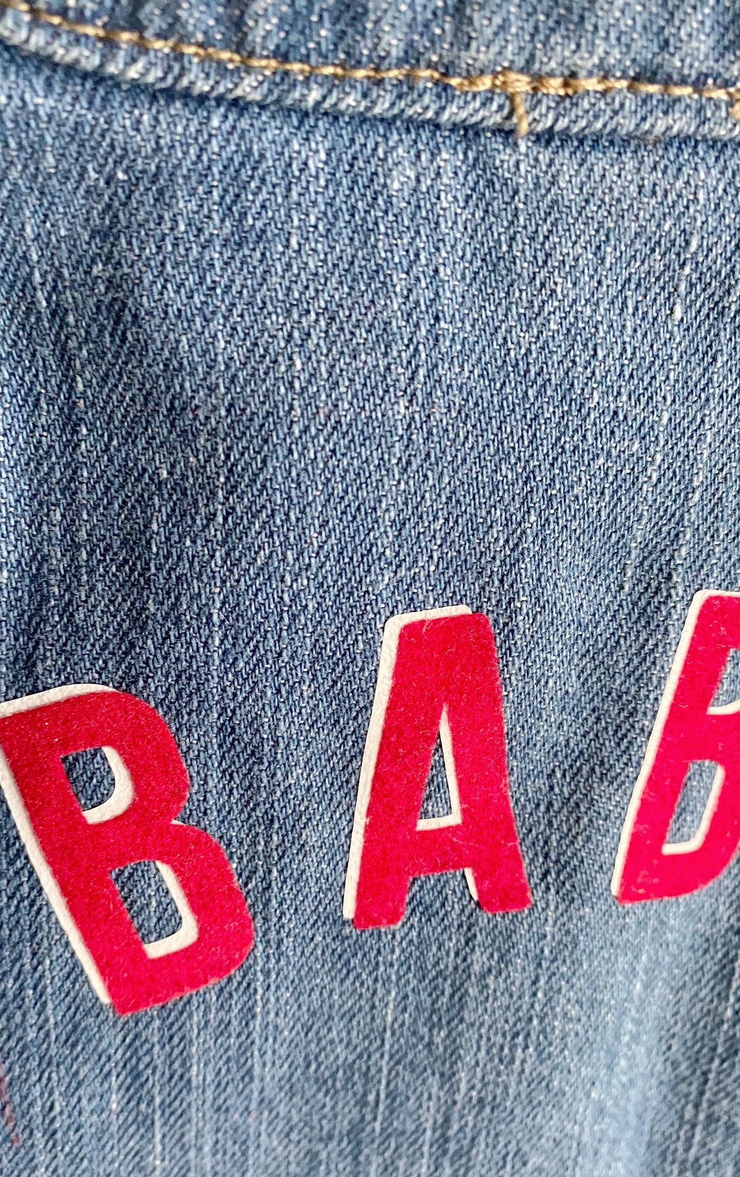 Veste en jean bebe et enfant personnalisable - coton biologique