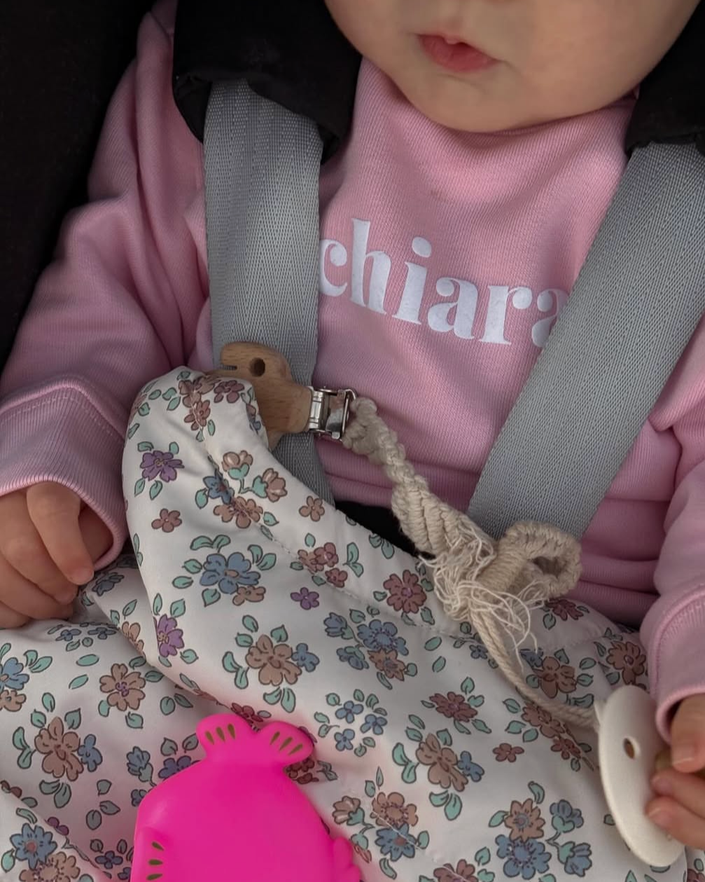 Sweat personnalise bebe rose