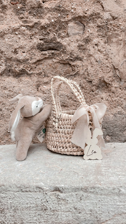 Le petit panier de Pâques personnalisé – modèle "Lapinou"