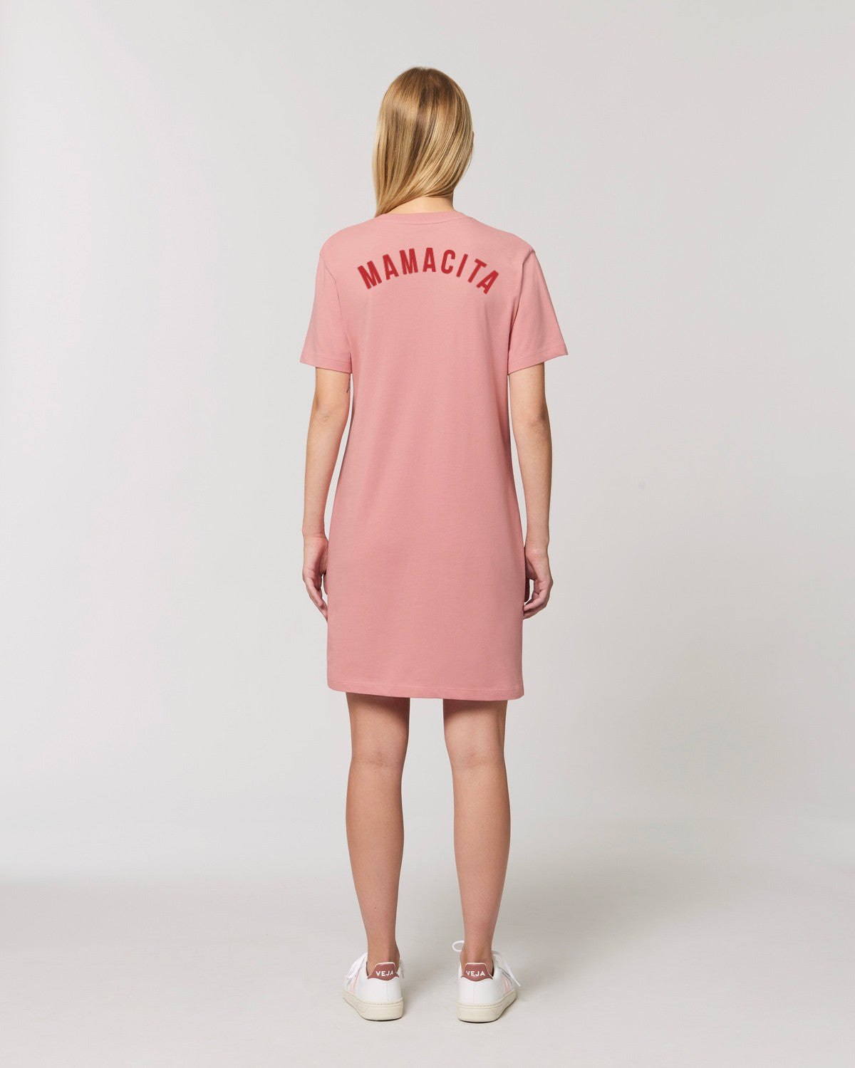 Robe t-shirt rose à personnaliser