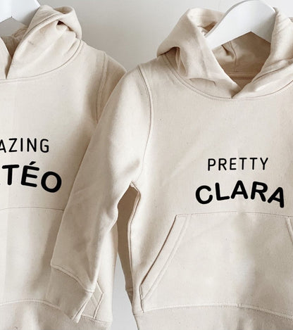 Sweat à capuche personnalisé naturel