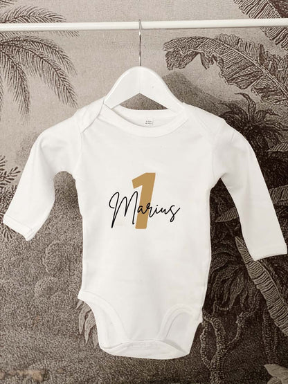 Body personnalisé Anniversaire bébé