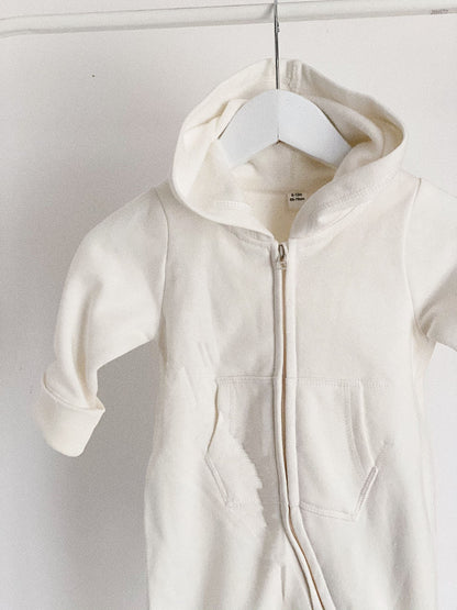 Combinaison beige personnalisable bébé