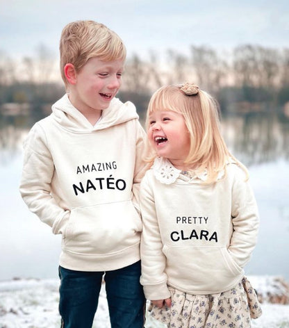 Sweat à capuche personnalisé naturel