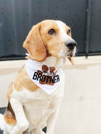 Bandana personnalisé pour chien ou chat – “Big Bro” en approche !