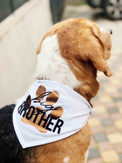 Bandana personnalisé pour chien ou chat – “Big Bro” en approche !
