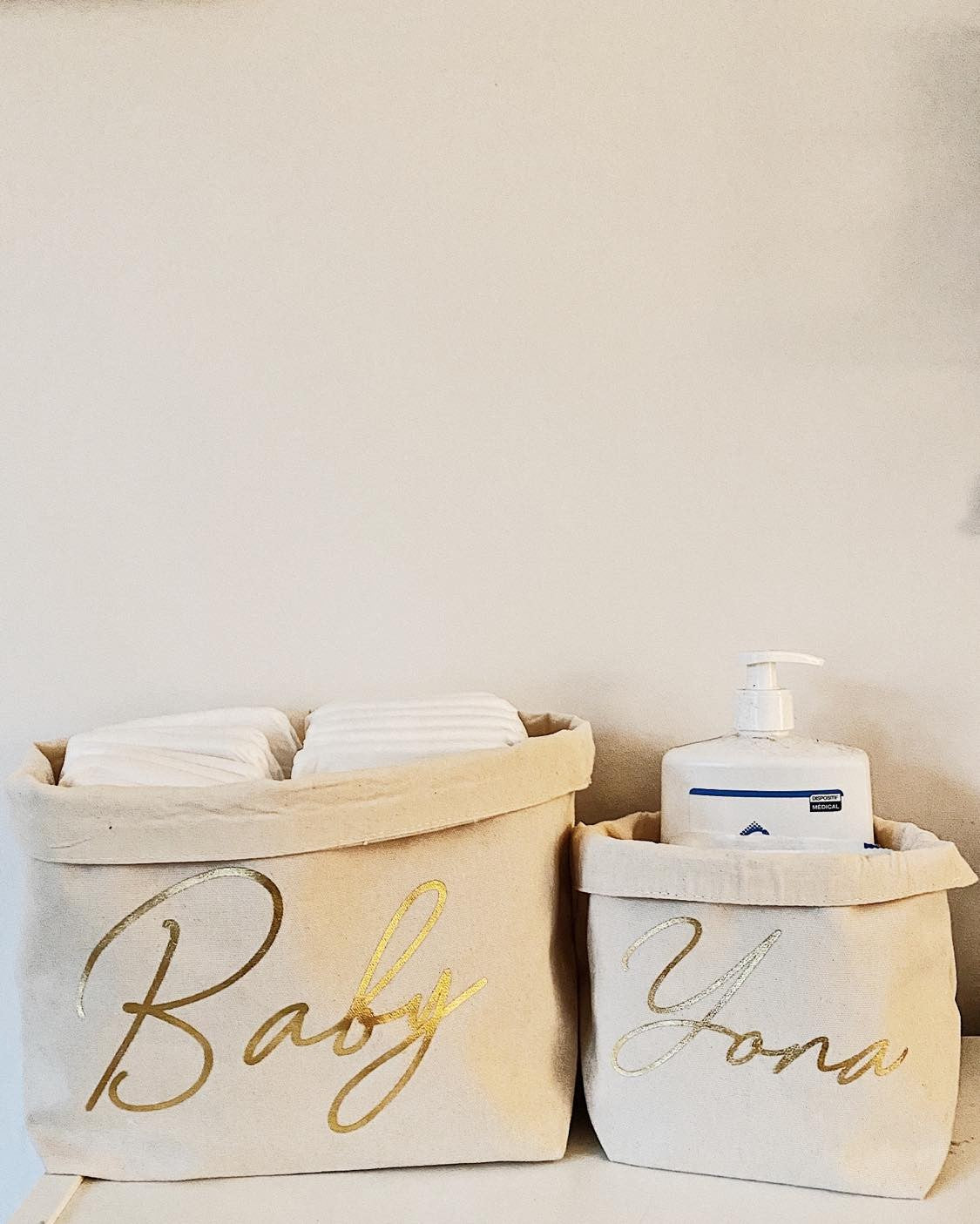 Rangements, paniers bébé personnalisés
