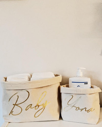 Rangements, paniers bébé personnalisés