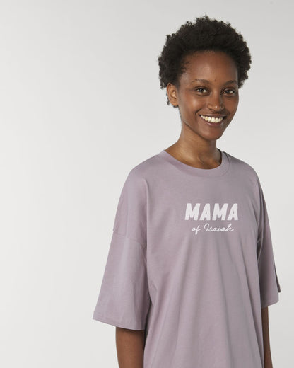 Robe T-shirt Noire Personnalisée "MAMA" – Confort & Style pour Toutes les Mamans