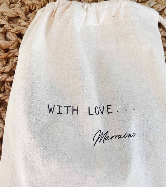 Pochon Personnalisé "With Love" – Le Cadeau Empli d'Amour