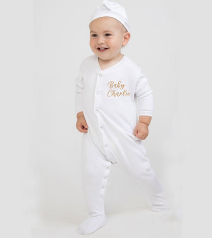 Pyjama Personnalisé Baby Noir – Confort et Style pour Bébé