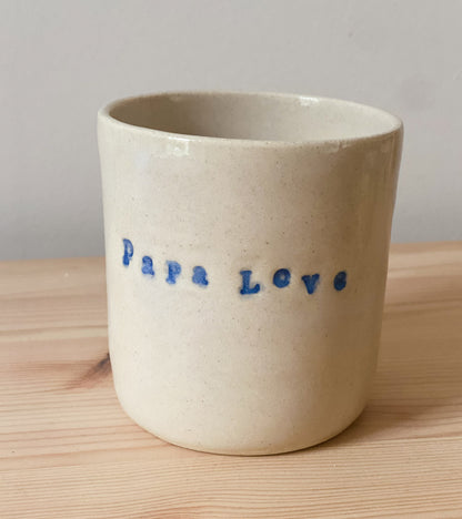 Grand mug, tasse Papa Love artisanal