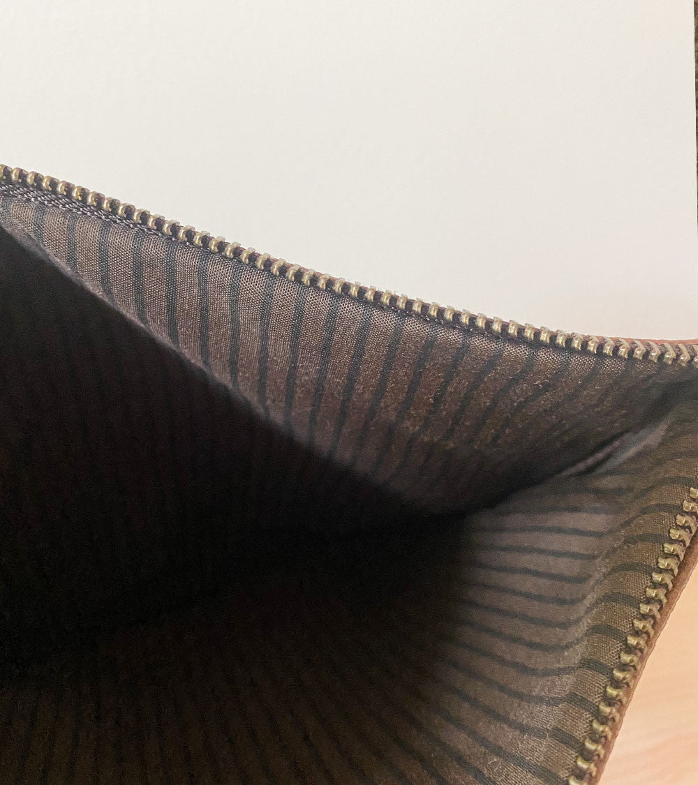 Pochette Dad Life aspect cuir grainé