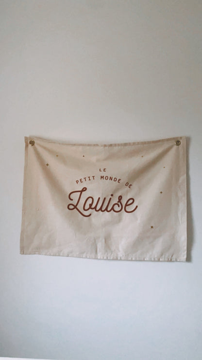 Bannière personnalisée chambre enfant