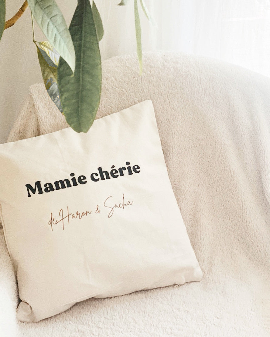 Coussin personnalisé pour les mamies