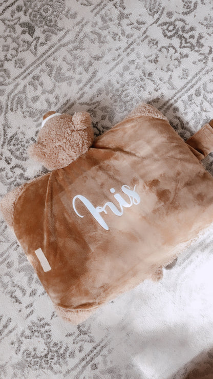 Peluche Ours Coussin Personnalisée – Douceur et Tendresse