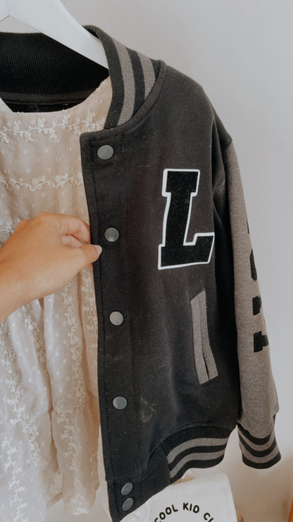 Veste Teddy Noire Enfant Personnalisée – Style et Confort