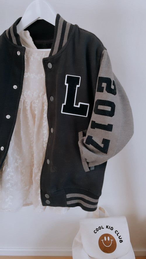 Veste Teddy Noire Enfant Personnalisée – Style et Confort