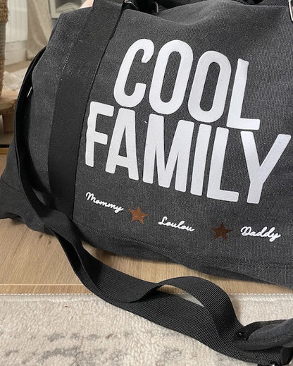 Grand Sac Personnalisé Familial de Maternité, à Langer ou de Voyage – Élégance et Praticité