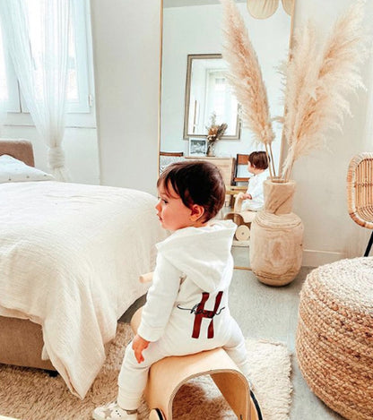 Combinaison beige personnalisable bébé