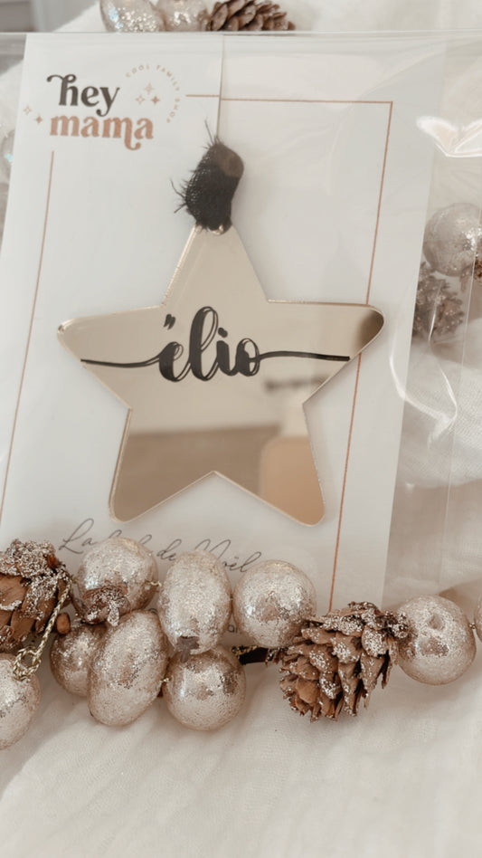 Etoile de Noël personnalisable