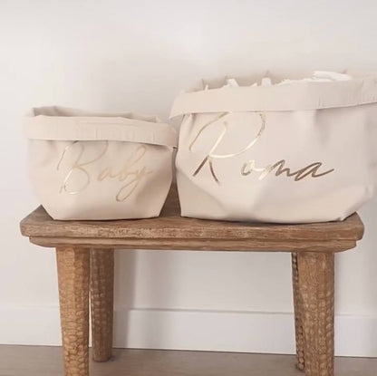 Rangements, paniers bébé personnalisés