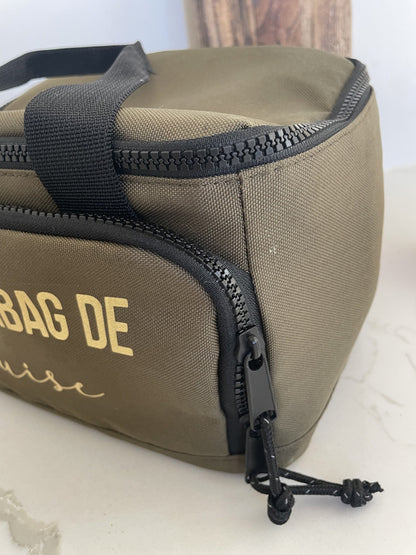Lunchbag Personnalisé Isotherme Kaki pour Enfant - Pratique et Stylé