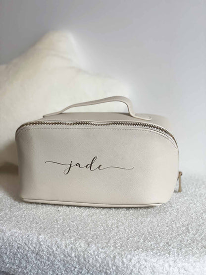 Trousse de Beauté Personnalisée en Simili-Cuir – Cadeau Chic et Pratique