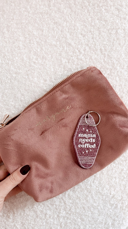 Porte clé pailleté Mama