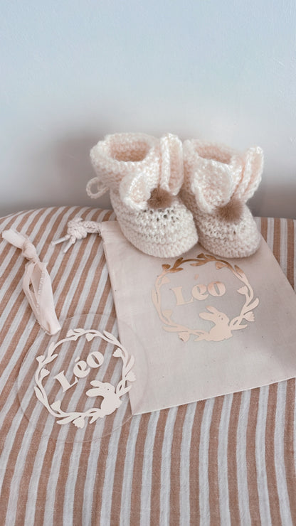 Coffret de Pâques personnalisé – Cadeau de naissance tout doux