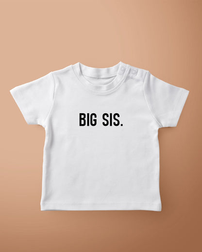 Tee-shirt "Big Sis" en coton bio – Le cadeau parfait pour une future grande sœur