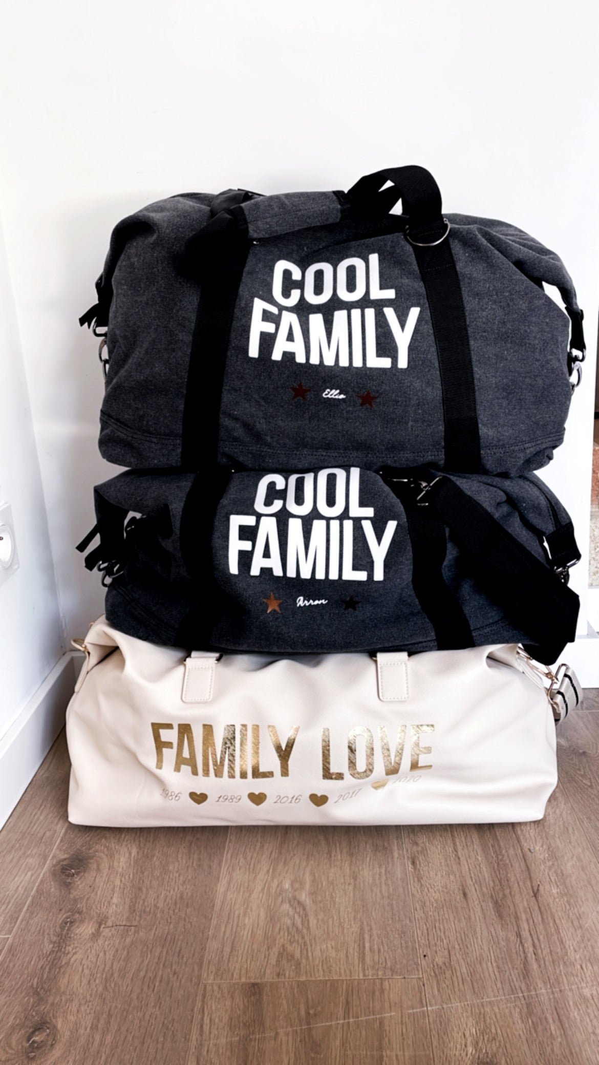 Grand Sac Personnalisé Familial de Maternité, à Langer ou de Voyage – Élégance et Praticité