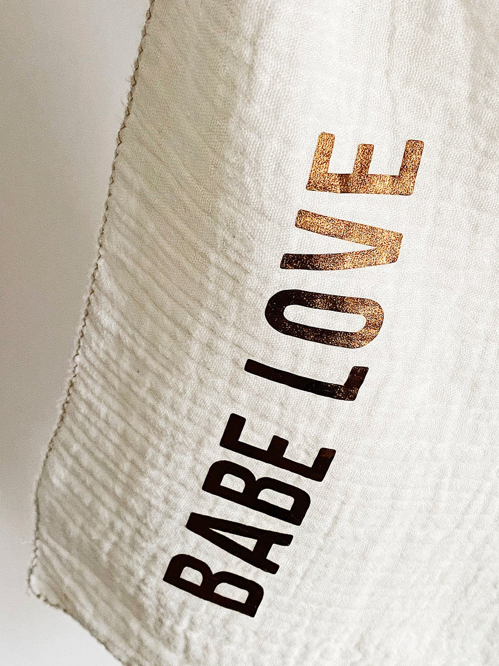Lange personnalisable écru et bronze