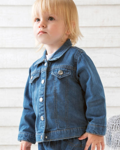 Veste en jean bebe et enfant personnalisable - coton biologique