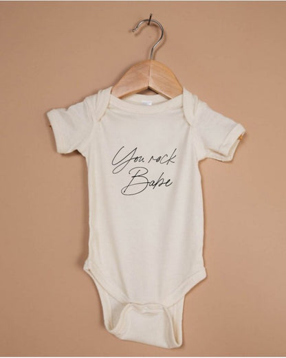 Pack "Family Rocks" - T-shirts en Coton Bio pour Homme, Femme &amp; Body Bébé