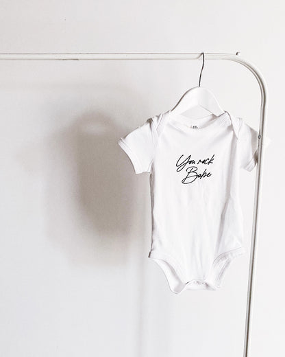 Pack "Family Rocks" - T-shirts en Coton Bio pour Homme, Femme &amp; Body Bébé